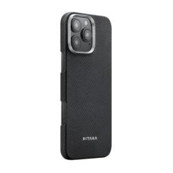 Чехол PITAKA iPhone 16 Pro Max черный/серый (Black/Grey Twill)