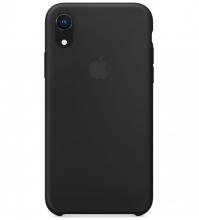 Силиконовый чехол для iPhone XR, цвет черный