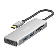 Разветвитель USB Hub 5в1 Rock RCB0594 Type-с