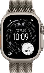 Apple Watch Ultra 3 (2025) 49mm Natural Titanium Case with Natural Titanium Milanese Loop Large