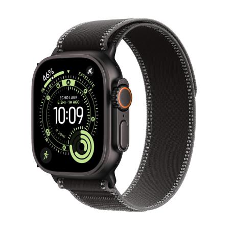 Apple Watch Ultra 2 (2024) 49mm Black Titanium Case with Black Trail Loop (M/L)