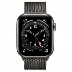 Apple Watch Series 6 40mm GPS+Cellular Graphite Stainless Steel Case with Graphite Milanese Loop