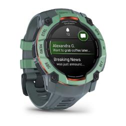 Умные часы Garmin Instinct 3 50 mm Amoled Neo Tropic with Twilight Band (010-03020-01), зеленый