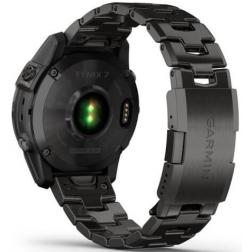 Garmin Fenix 7 Gps Sapphire Solar Carbon Gray DLC Titanium / Black Band 