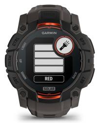 Умные часы Garmin Instinct 3 50mm Solar, Black with Charcoal Silicone (010-02935-40) HK