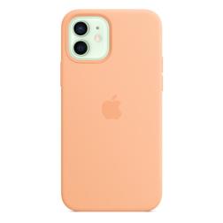 Силиконовый чехол MagSafe для iPhone 12 Pro/iPhone 12, светло-абрикосовый цвет