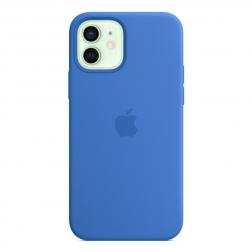 Силиконовый чехол MagSafe для iPhone 12 Pro/iPhone 12, цвет «Капри»