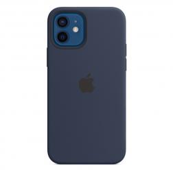 Силиконовый чехол MagSafe для iPhone 12 Pro/iPhone 12, цвет «тёмный ультрамарин»