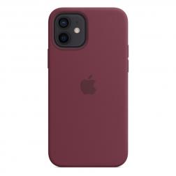 Силиконовый чехол MagSafe для  iPhone 12 mini, сливовый цвет
