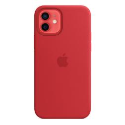 Силиконовый чехол MagSafe для iPhone 12 Pro/iPhone 12, красный цвет (PRODUCT)RED