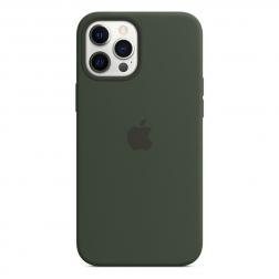 Силиконовый чехол MagSafe для iPhone 12 Pro Max, цвет «кипрский зелёный»