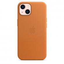 Кожаный чехол MagSafe для iPhone 13 mini, цвет «золотистая охра»