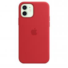 Силиконовый чехол MagSafe для iPhone 12 и iPhone 12 Pro, красный цвет (PRODUCT)RED