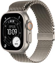 Apple Watch Ultra 3 (2025) 49mm Natural Titanium Case with Natural Titanium Milanese Loop Large