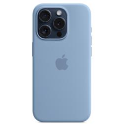 Чехол iPhone 15 Pro Silicone Case with MagSafe - Winter Blue