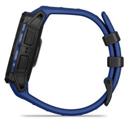 Смарт-часы Garmin Instinct 3 45 mm AMOLED Black with Bolt Blue Band (010-02936-03)